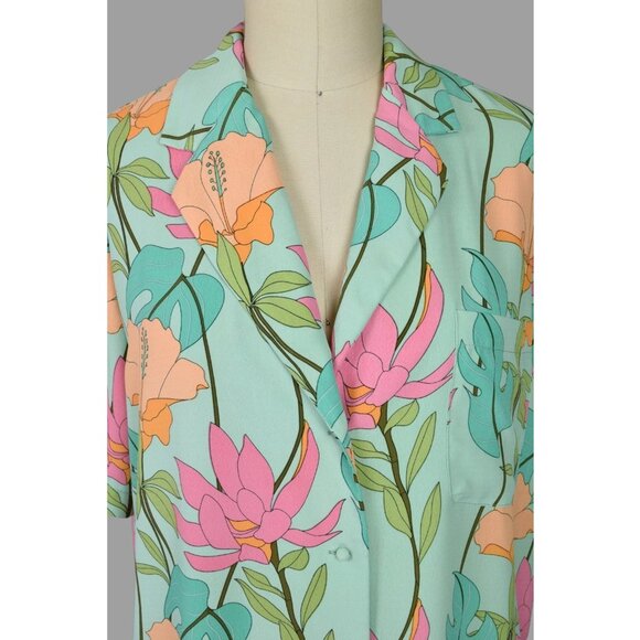 LULU'S TOTALLY TROPICAL SHIRT DRESS - Picture 3 of 8